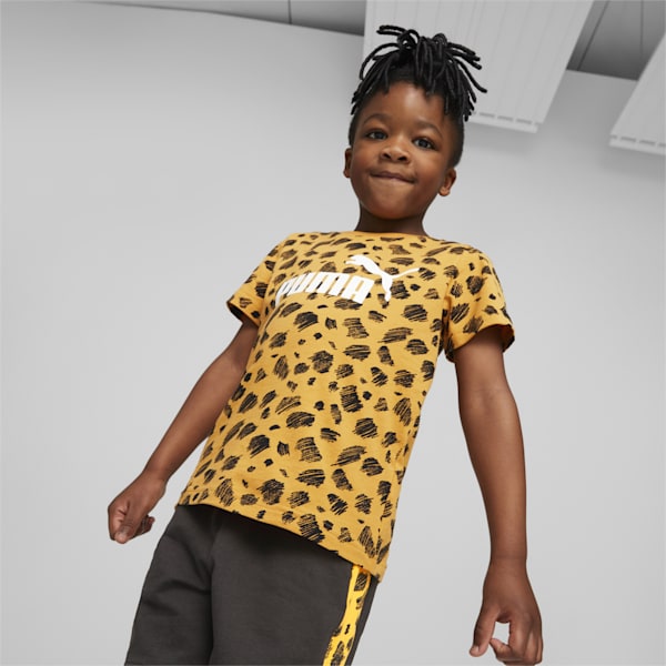 PUMA MATES Kids' Printed Regular Fit T-Shirt, PUMA Black, extralarge-AUS
