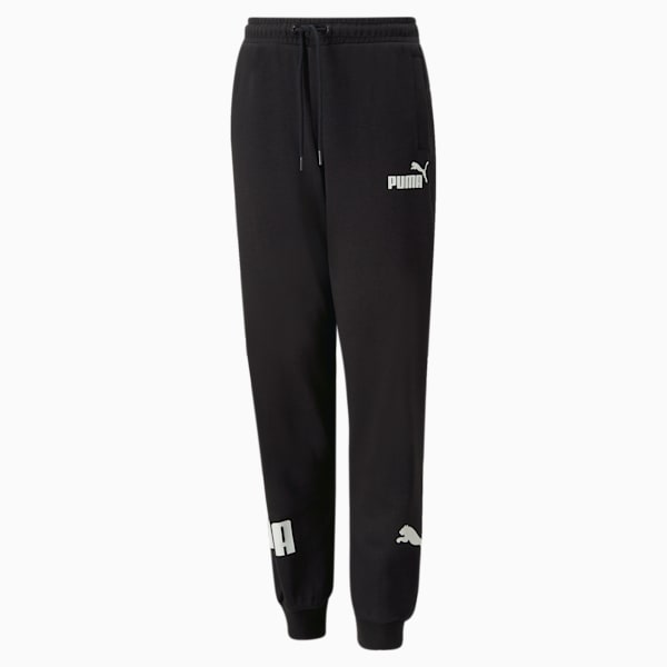 Pantalones deportivos Power Cat para niños grandes, PUMA Black