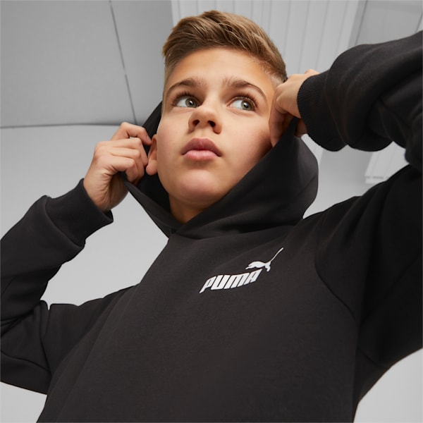 Essentials TAPE Camo Hoodie Youth, PUMA Black, extralarge-GBR