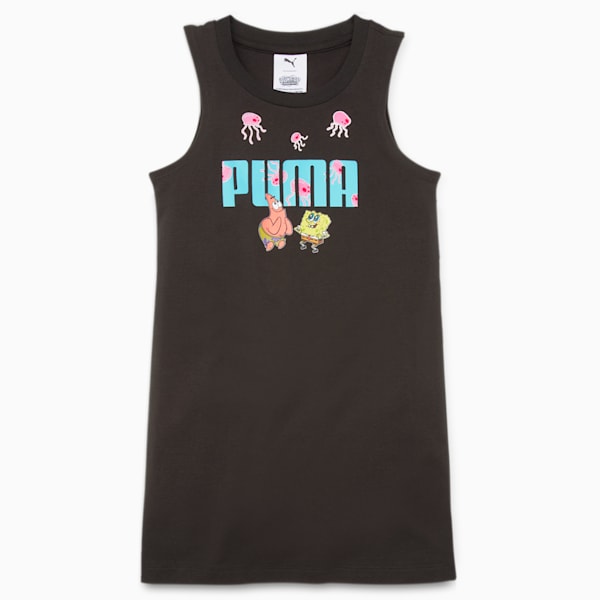 PUMA x SPONGEBOB Kids' Tank Dress, PUMA Black, extralarge
