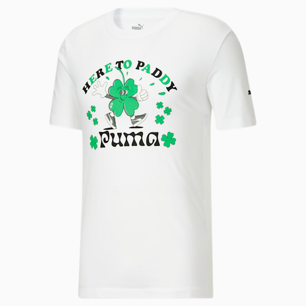 Here to Paddy Men's Tee, Puma White, extralarge