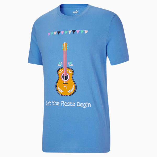 Let The Fiesta Begin Men's Tee, Dusky Blue, extralarge