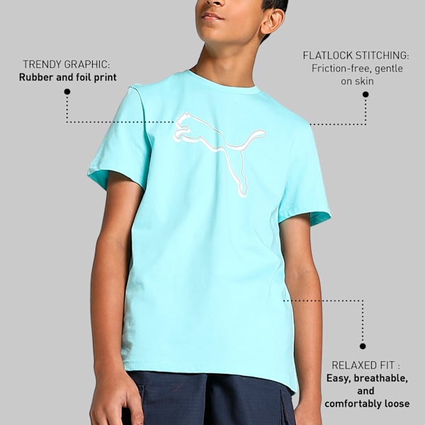 Shaded Cat Regular Fit T-Shirt, Angel Blue, extralarge-IND