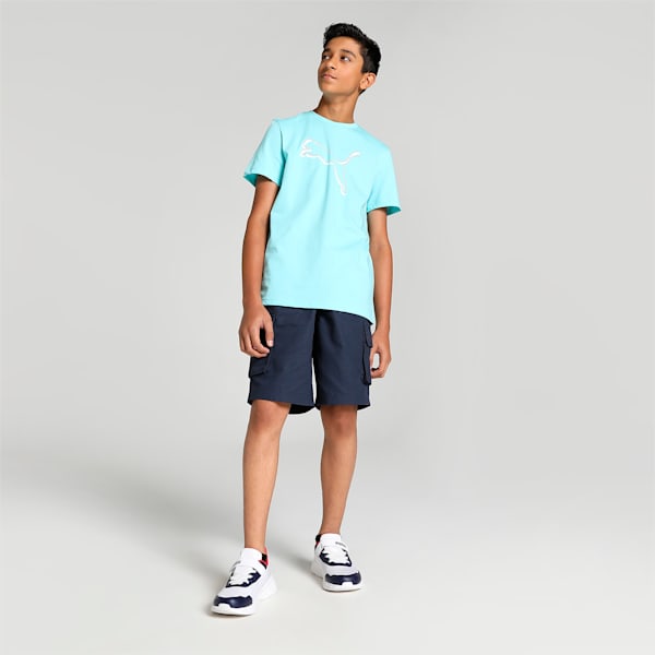Shaded Cat Regular Fit T-Shirt, Angel Blue, extralarge-IND