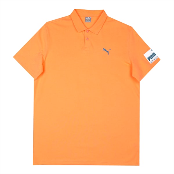 PUMA Graphic Youth Regular Fit Polo, Deep Apricot, extralarge-IND