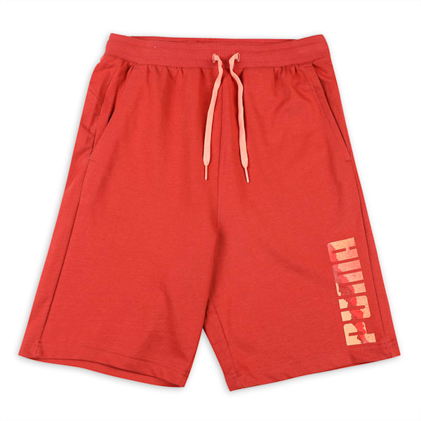 Graphic ll Boy's Regular Fit Shorts, Chili Oil, extralarge-IND