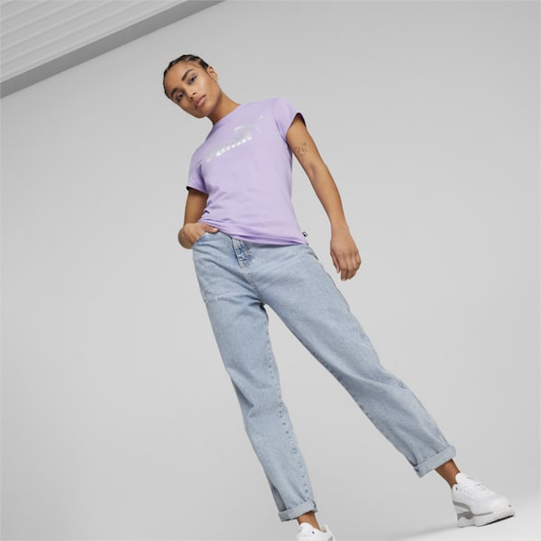 Nova Shine Women's Regular Fit T-Shirt, Vivid Violet, extralarge-IND