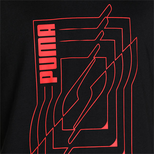 PUMA x Dream 11 Graphic Men's Slim Fit T-Shirt, PUMA Black, extralarge-IND