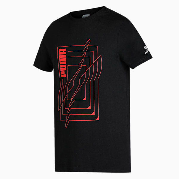 PUMA x Dream 11 Graphic Men's Slim Fit T-Shirt, PUMA Black, extralarge-IND