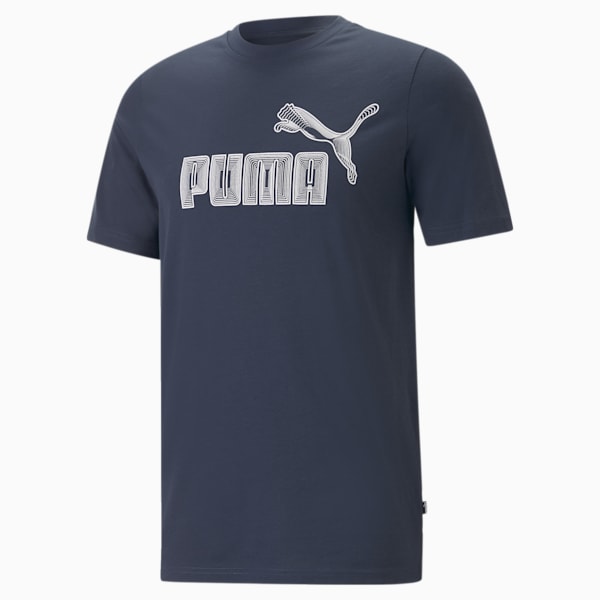 PUMA Graphics No. 1 Logo Men's Regular Fit T-Shirt, Dark Night, extralarge-IDN