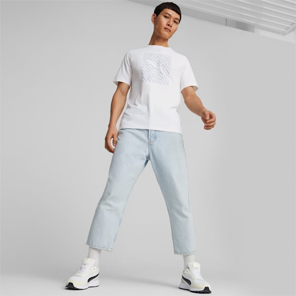 PUMA Graphics Cat Men's Regular Fit T-Shirt, PUMA White, extralarge-IND