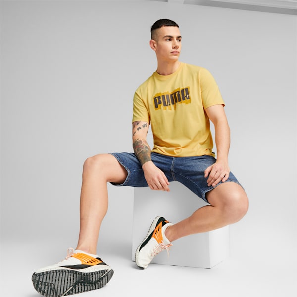 Graphics Wording Men's Regular Fit T-Shirt, Mustard Seed, extralarge-IND