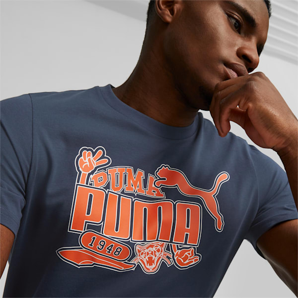 PUMA Graphics Icon Men's Regular Fit T-Shirt, Dark Night, extralarge-IND