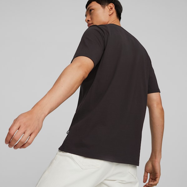 PUMA Graphics Sneaker Men's Regular Fit T-Shirt, PUMA Black, extralarge-IND