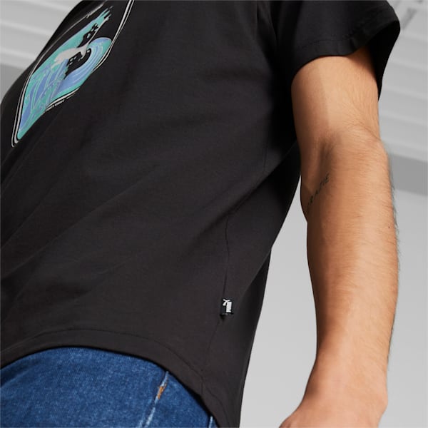 GRAPHICS Wave Men's Regular Fit T-Shirt, PUMA Black, extralarge-IND