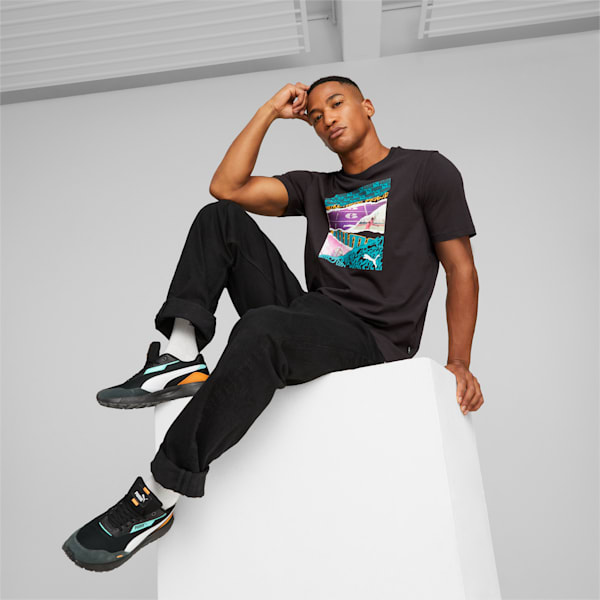 PUMA Graphics Photoprint Men's Regular Fit T-Shirt, PUMA Black, extralarge-IND