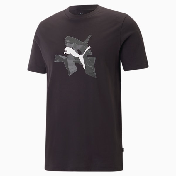PUMA Graphics Reflective Men's Regular Fit T-Shirt, PUMA Black, extralarge-IND