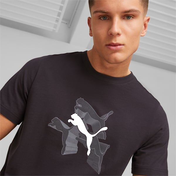 PUMA Graphics Reflective Men's Regular Fit T-Shirt, PUMA Black, extralarge-IND