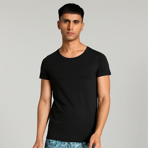 Men's Crew-Neck Vests Pack of 2 with EVERFRESH Technology, PUMA White-PUMA Black, extralarge-IND