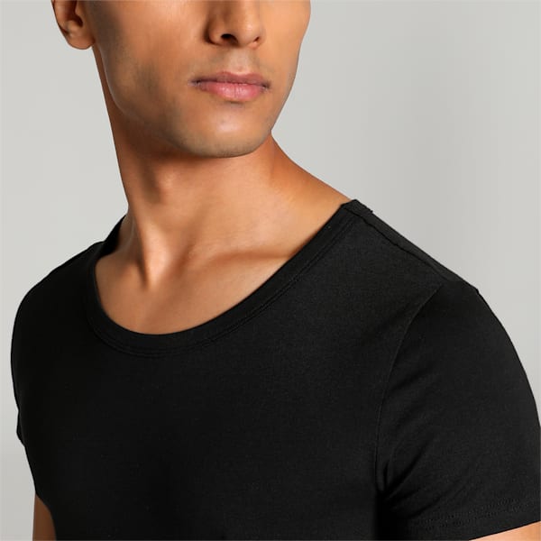 Men's Crew-Neck Vests Pack of 2 with EVERFRESH Technology, PUMA White-PUMA Black, extralarge-IND