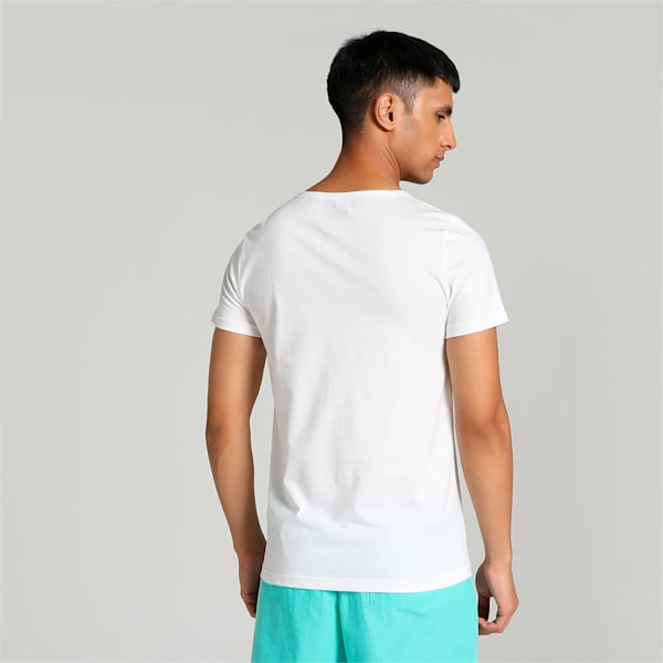 Basic V-Neck Men's T-Shirts Pack of 2 with EVERFRESH Technology, PUMA White-PUMA White, extralarge-IND