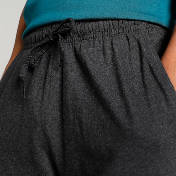 Men's Basic Tee & Shorts Set, Blue Coral-Dark Gray Heather, extralarge-IND