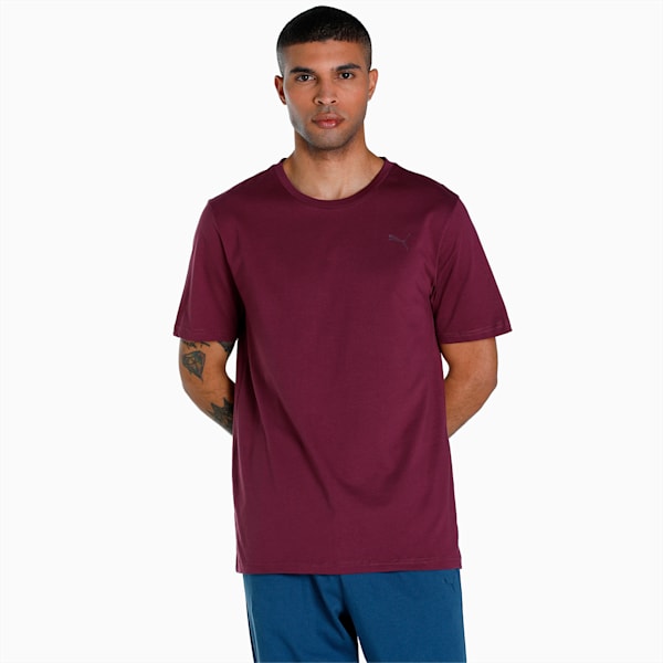 Crew-Neck T-Shirts Pack of 2, Dark Denim-Grape Wine, extralarge-IND