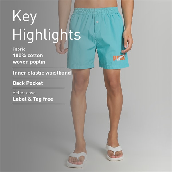 Men's Woven Boxers, Porcelain, extralarge-IND