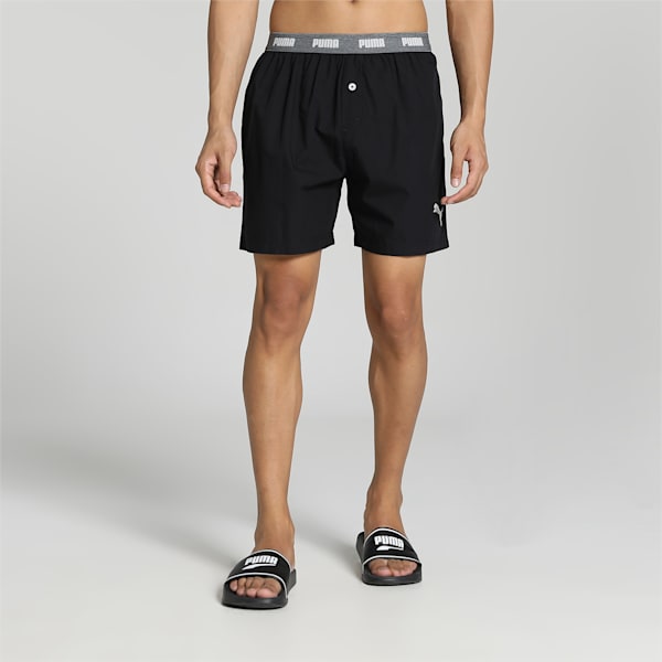 Men's Basic Woven Boxers, PUMA Black, extralarge-IND