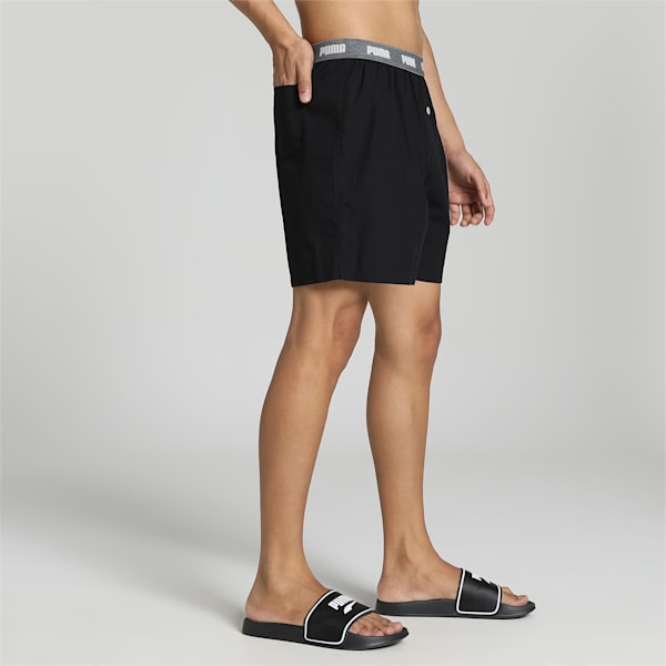 Men's Basic Woven Boxers, PUMA Black, extralarge-IND