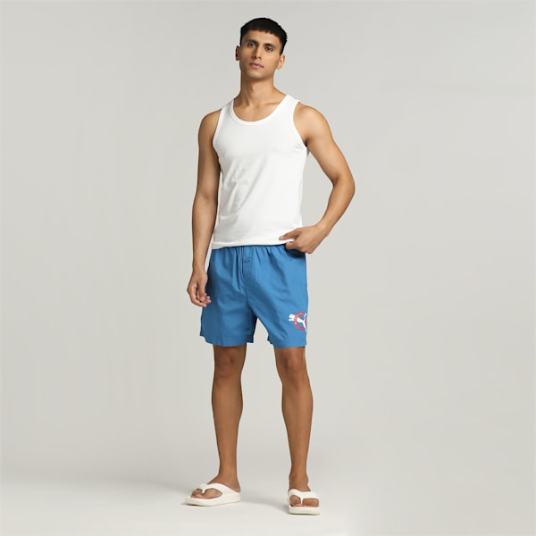 Men's Basic Woven Boxers, Vallarta Blue, extralarge-IND