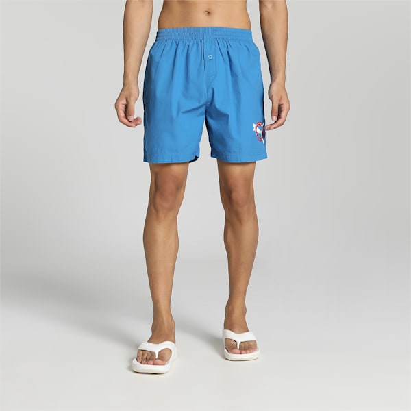 Men's Basic Woven Boxers, Vallarta Blue, extralarge-IND