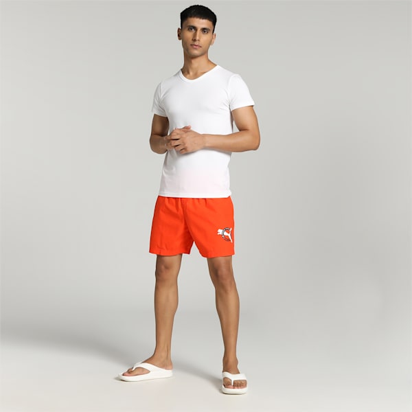 Men's Basic Woven Boxers, Deep Apricot, extralarge-IND