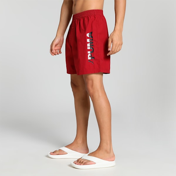 Men's Woven Boxers Pack of 2, PUMA Black-Rhubarb, extralarge-IND