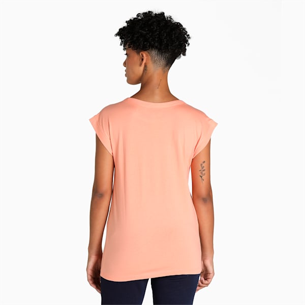 Essential Sleeveless Women's T-Shirt, Peach Pink, extralarge-IND
