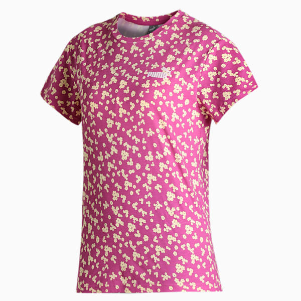 ESS AOP Crew Neck Tee, Festival Fuchsia, extralarge-IND