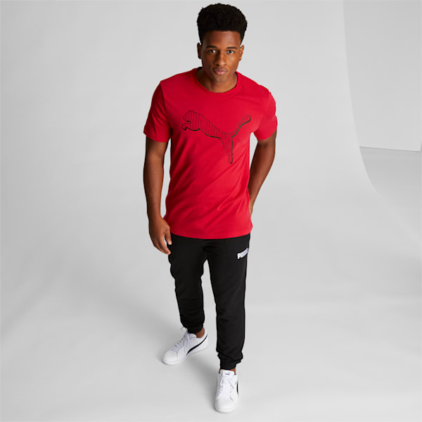 PUMA Cat Fill Men's Graphic Tee, For All Time Red