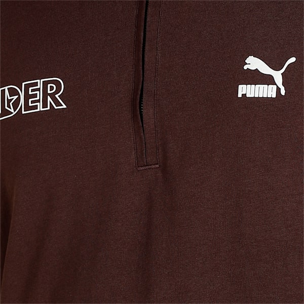 PUMAx1DER Men's Regular Fit Polo, Dark Chocolate, extralarge-IND
