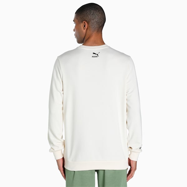 PUMAx1DER Men's Regular Fit FeelGood Crew-Neck Sweatshirt, Pristine, extralarge-IND