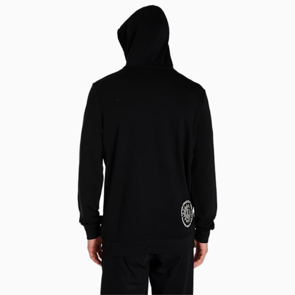 PUMA x 1DER FeelGood Men's Regular Fit Hoodie, Puma Black, extralarge-IND