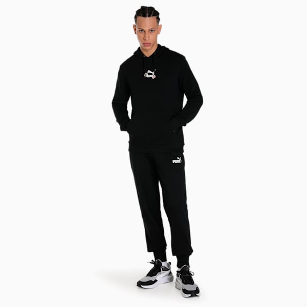 PUMA x 1DER FeelGood Men's Regular Fit Hoodie, Puma Black, extralarge-IND