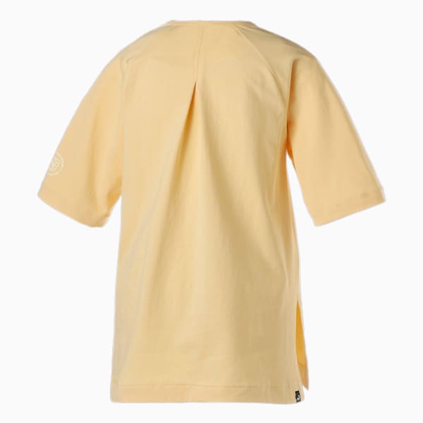 ウィメンズ 半袖 TUNIC Tシャツ, Light Straw, extralarge-JPN