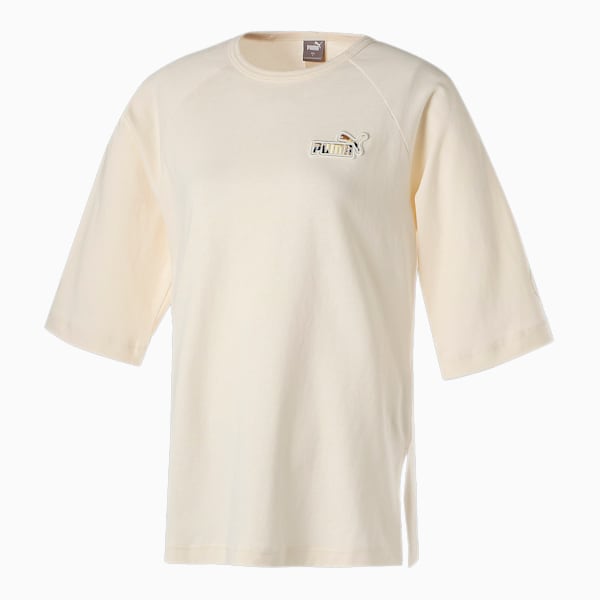 ウィメンズ 半袖 TUNIC Tシャツ, Pristine, extralarge-JPN