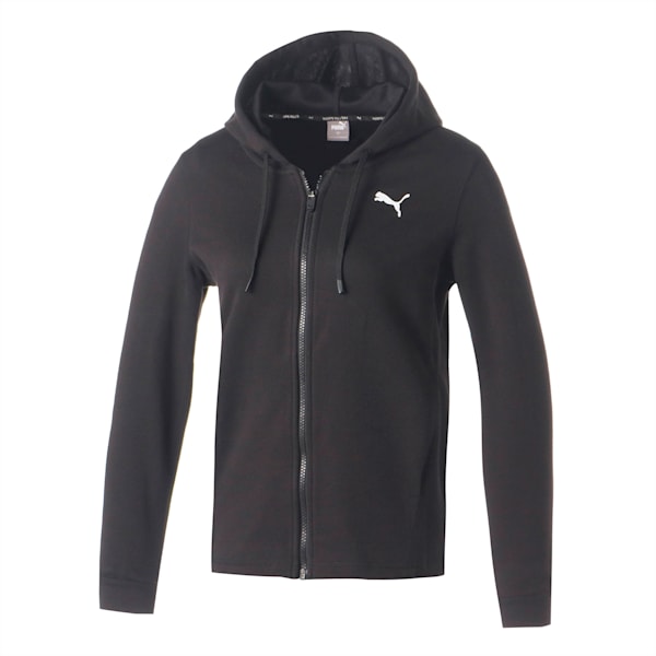ウィメンズ モダンスポーツ フルジップ フーディー, PUMA Black, extralarge-JPN