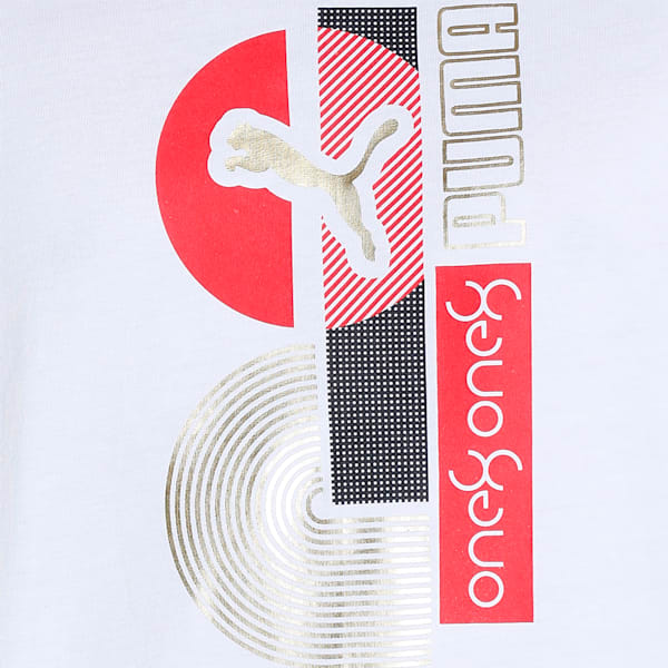 PUMA x one8 Gold Foil Men's T-Shirt, Puma White, extralarge-IND