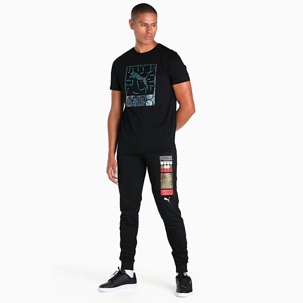 PUMA x one8 Gold Foil Pants, Puma Black, extralarge-IND