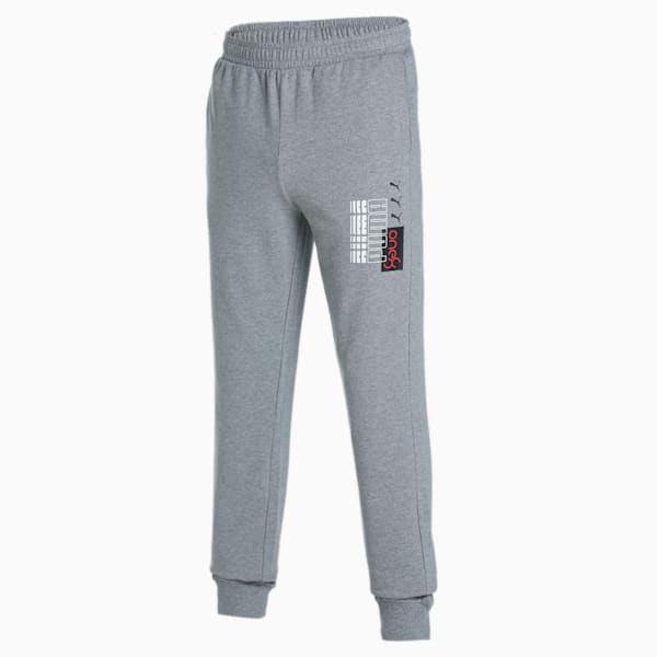 PUMA x one8 Graphic Pants, Medium Gray Heather, extralarge-IND