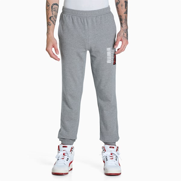 PUMA x one8 Graphic Pants, Medium Gray Heather, extralarge-IND