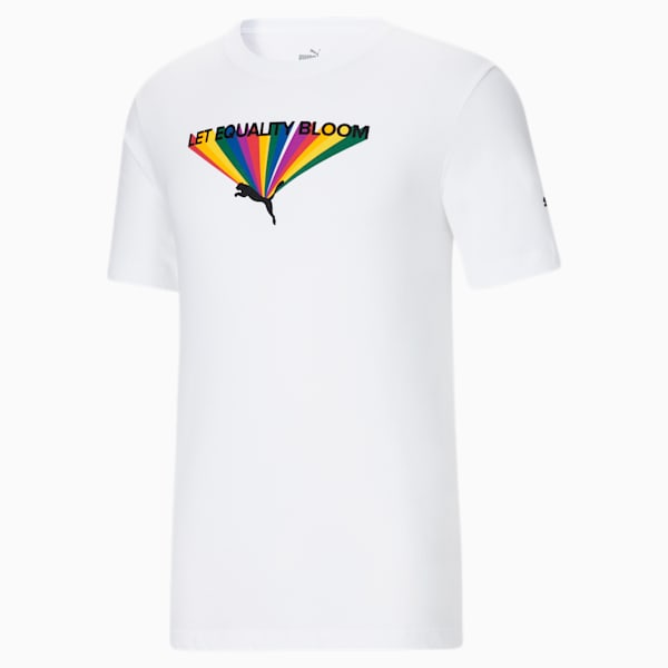 Let Equality Bloom Graphic Tee, Puma White