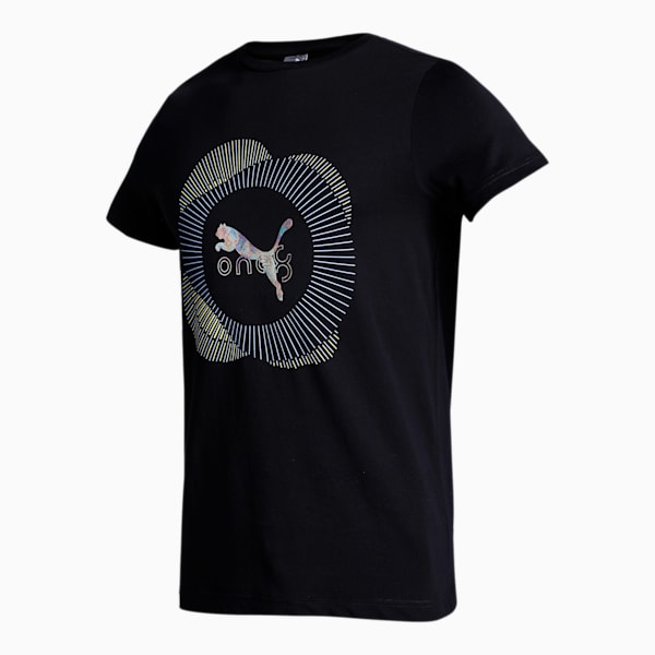 PUMA x one8 Graphic Men's Slim Fit T-Shirt, PUMA Black, extralarge-IND